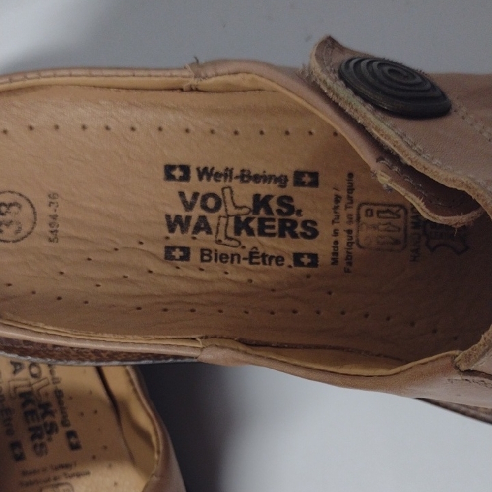 Tan Leather Mules Comfortable Clogs - Picture 2 of 9